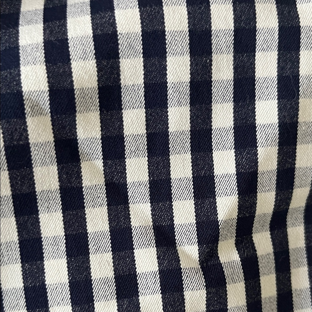 J. Crew Martie Women’s Black and White Checkered Pants Size 12P - Picture 5 of 8